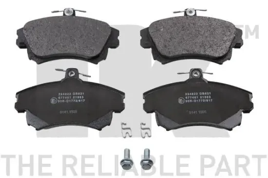 Bremsbelagsatz, Scheibenbremse Vorderachse NK 224822 Bild Bremsbelagsatz, Scheibenbremse Vorderachse NK 224822