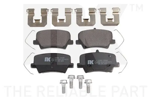 Bremsbelagsatz, Scheibenbremse NK 224834