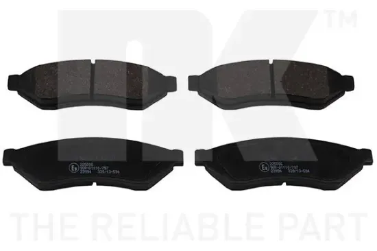 Bremsbelagsatz, Scheibenbremse Hinterachse NK 225006 Bild Bremsbelagsatz, Scheibenbremse Hinterachse NK 225006