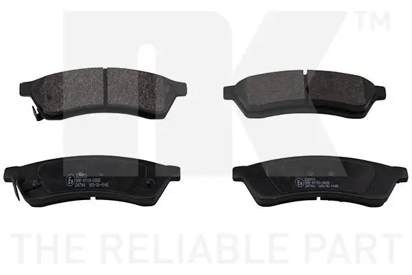 Bremsbelagsatz, Scheibenbremse Hinterachse NK 225013