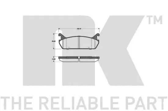 Spritzblech, Bremsscheibe Hinterachse rechts NK 231532 Bild Spritzblech, Bremsscheibe Hinterachse rechts NK 231532