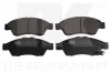 Bremsbelagsatz, Scheibenbremse Vorderachse NK 225215