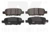 Bremsbelagsatz, Scheibenbremse Hinterachse NK 225221