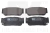 Bremsbelagsatz, Scheibenbremse Hinterachse NK 225705