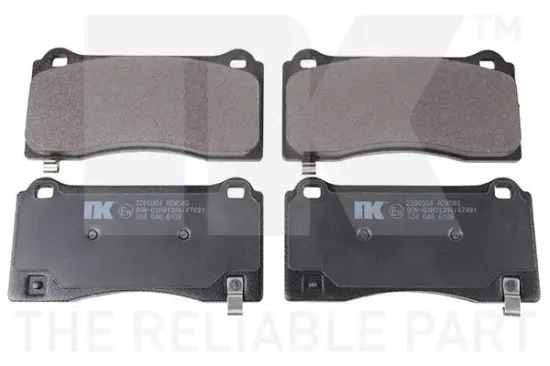 Bremsbelagsatz, Scheibenbremse Vorderachse NK 2266004 Bild Bremsbelagsatz, Scheibenbremse Vorderachse NK 2266004