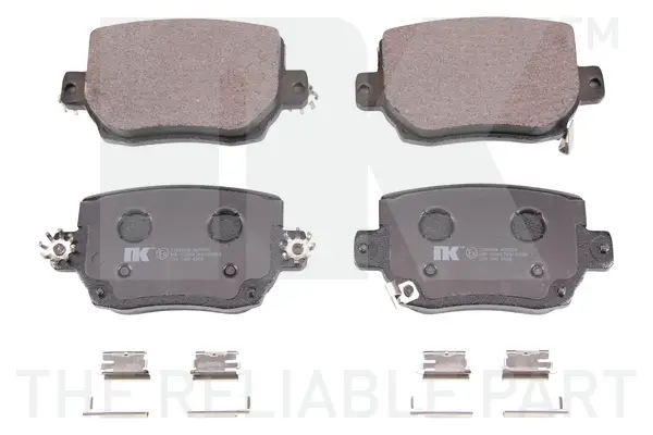 Bremsbelagsatz, Scheibenbremse Hinterachse NK 2266009