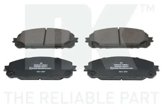 Bremsbelagsatz, Scheibenbremse Vorderachse NK 229343 Bild Bremsbelagsatz, Scheibenbremse Vorderachse NK 229343