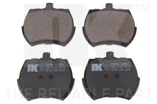 Bremsbelagsatz, Scheibenbremse Vorderachse NK 229900 Bild Bremsbelagsatz, Scheibenbremse Vorderachse NK 229900
