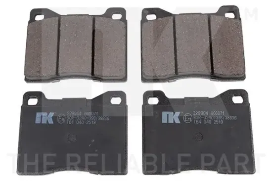 Bremsbelagsatz, Scheibenbremse Vorderachse NK 229904 Bild Bremsbelagsatz, Scheibenbremse Vorderachse NK 229904
