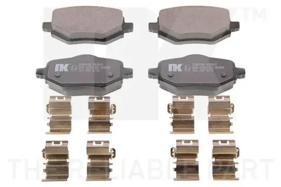 Bremsbelagsatz, Scheibenbremse Hinterachse NK 2299108 Bild Bremsbelagsatz, Scheibenbremse Hinterachse NK 2299108