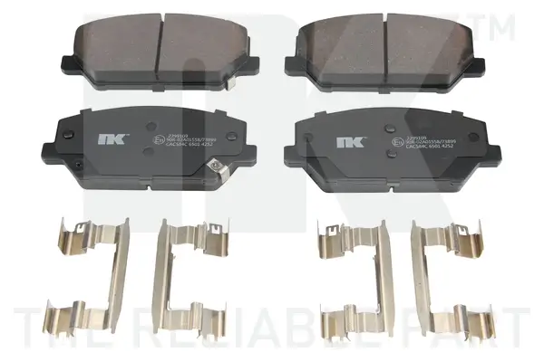 Bremsbelagsatz, Scheibenbremse Vorderachse NK 2299109