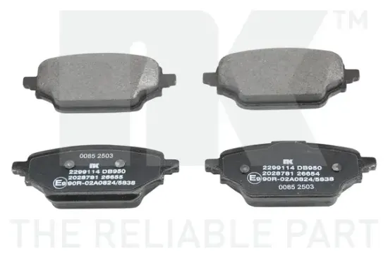 Bremsbelagsatz, Scheibenbremse Hinterachse NK 2299114 Bild Bremsbelagsatz, Scheibenbremse Hinterachse NK 2299114