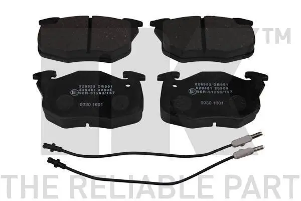 Bremsbelagsatz, Scheibenbremse NK 229953