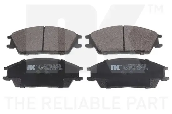 Bremsbelagsatz, Scheibenbremse Vorderachse NK 229967 Bild Bremsbelagsatz, Scheibenbremse Vorderachse NK 229967