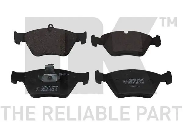 Bremsbelagsatz, Scheibenbremse Vorderachse NK 229978