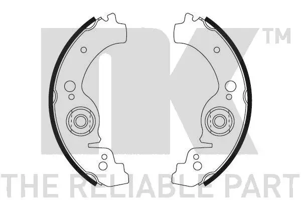 Bremsbackensatz Hinterachse NK 2737582