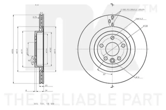Bremsscheibe NK 311229 Bild Bremsscheibe NK 311229