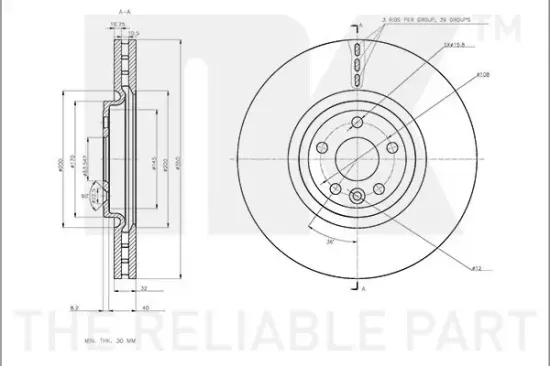 Bremsscheibe NK 311230 Bild Bremsscheibe NK 311230