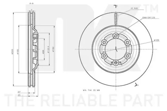 Bremsscheibe NK 311405 Bild Bremsscheibe NK 311405