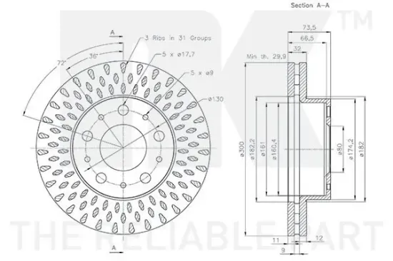 Bremsscheibe NK 311959 Bild Bremsscheibe NK 311959