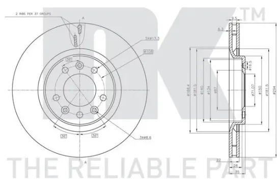 Bremsscheibe NK 311962 Bild Bremsscheibe NK 311962