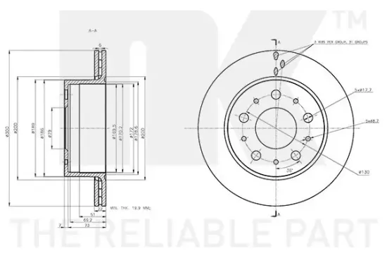 Bremsscheibe NK 311963 Bild Bremsscheibe NK 311963