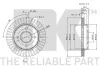 Bremsscheibe Hinterachse NK 312535 Bild Bremsscheibe Hinterachse NK 312535
