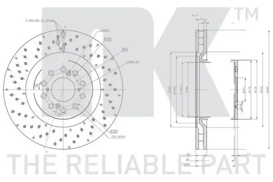 Bremsscheibe Vorderachse NK 312678 Bild Bremsscheibe Vorderachse NK 312678