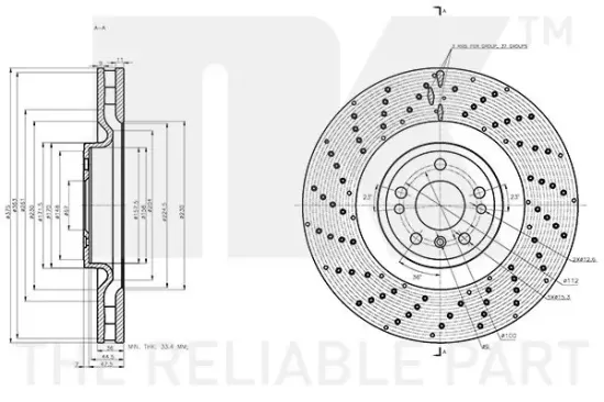 Bremsscheibe NK 3133141 Bild Bremsscheibe NK 3133141