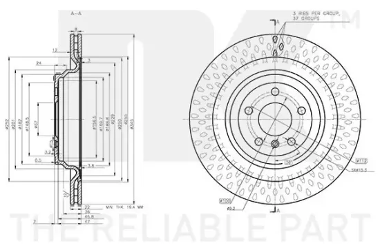Bremsscheibe NK 313646 Bild Bremsscheibe NK 313646
