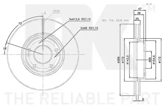 Bremsscheibe Vorderachse NK 313467 Bild Bremsscheibe Vorderachse NK 313467