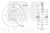 Bremsscheibe Hinterachse NK 3147119 Bild Bremsscheibe Hinterachse NK 3147119