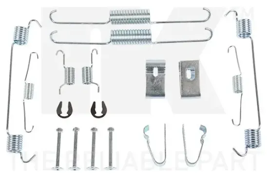 Zubehörsatz, Bremsbacken Hinterachse NK 79991051 Bild Zubehörsatz, Bremsbacken Hinterachse NK 79991051