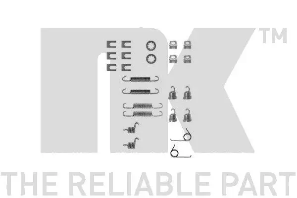 Zubehörsatz, Bremsbacken Hinterachse NK 7999554