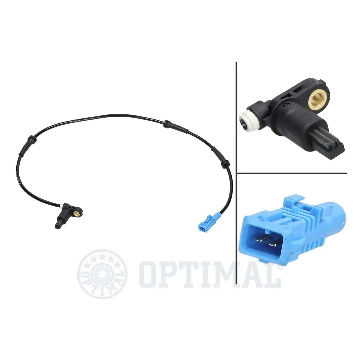 Sensor, Raddrehzahl Hinterachse OPTIMAL 06-S042