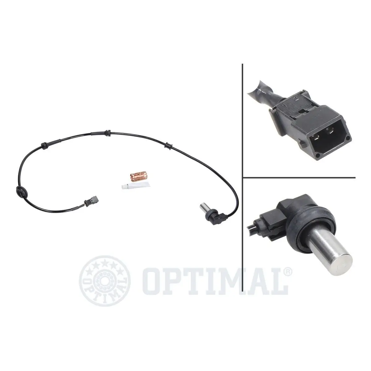 Sensor, Raddrehzahl Hinterachse OPTIMAL 06-S063
