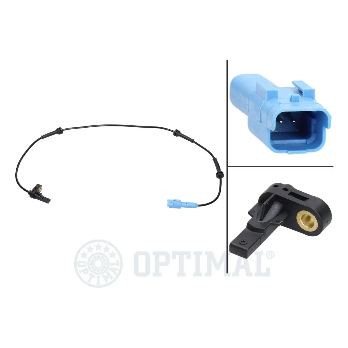 Sensor, Raddrehzahl Hinterachse OPTIMAL 06-S117