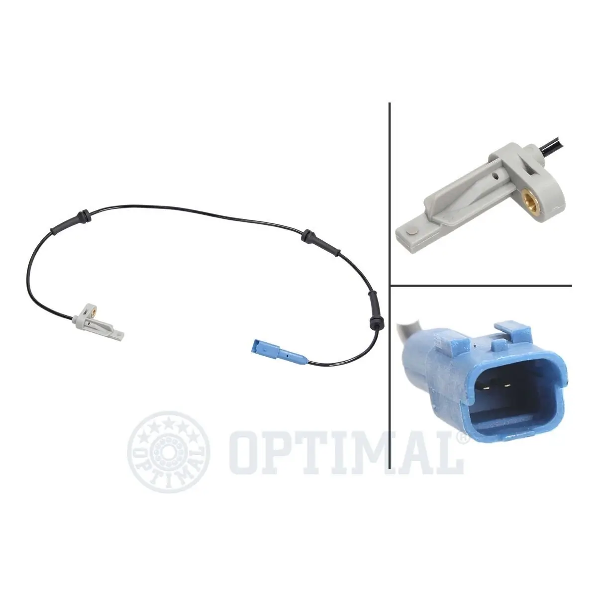 Sensor, Raddrehzahl Hinterachse OPTIMAL 06-S126