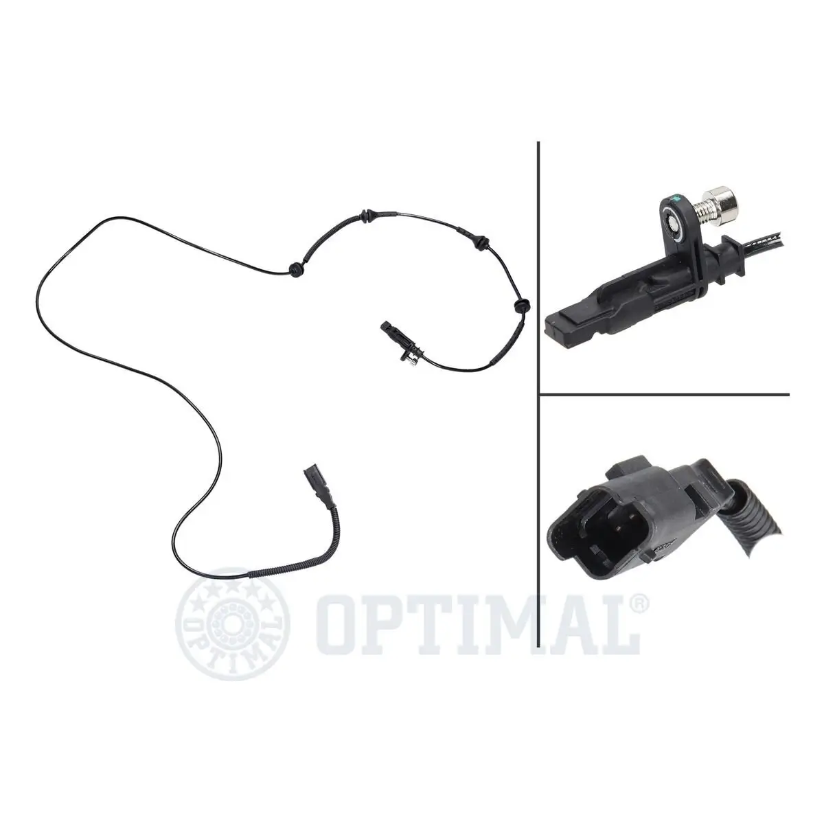 Sensor, Raddrehzahl Hinterachse OPTIMAL 06-S128