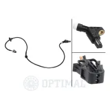 Sensor, Raddrehzahl Hinterachse OPTIMAL 06-S144