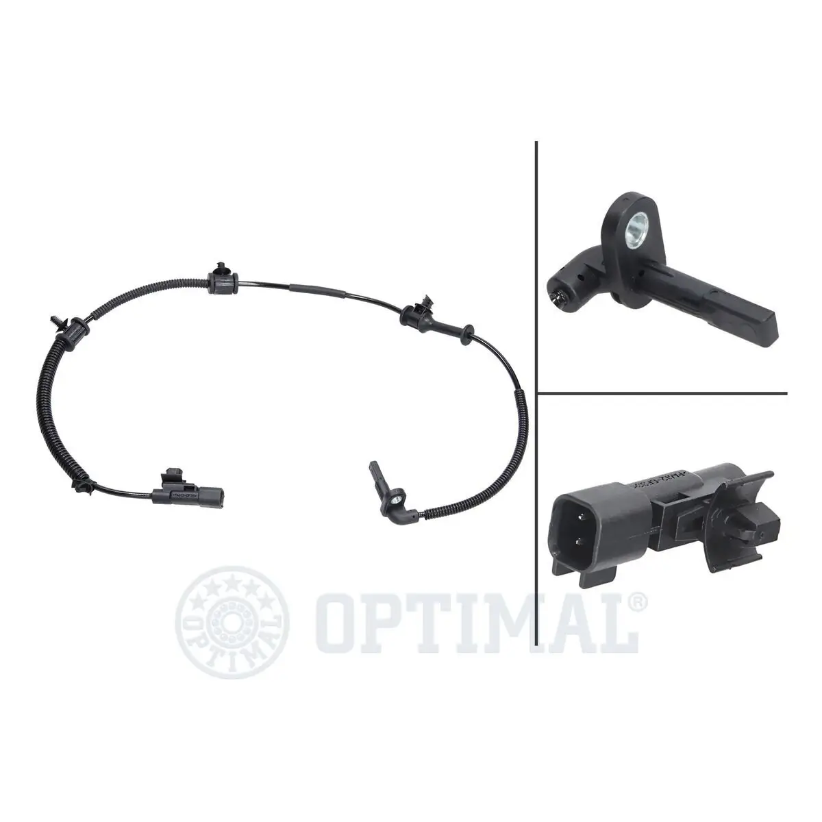 Sensor, Raddrehzahl Vorderachse links Vorderachse rechts OPTIMAL 06-S393