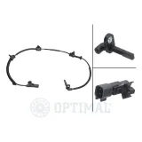 Sensor, Raddrehzahl Vorderachse links Vorderachse rechts OPTIMAL 06-S393