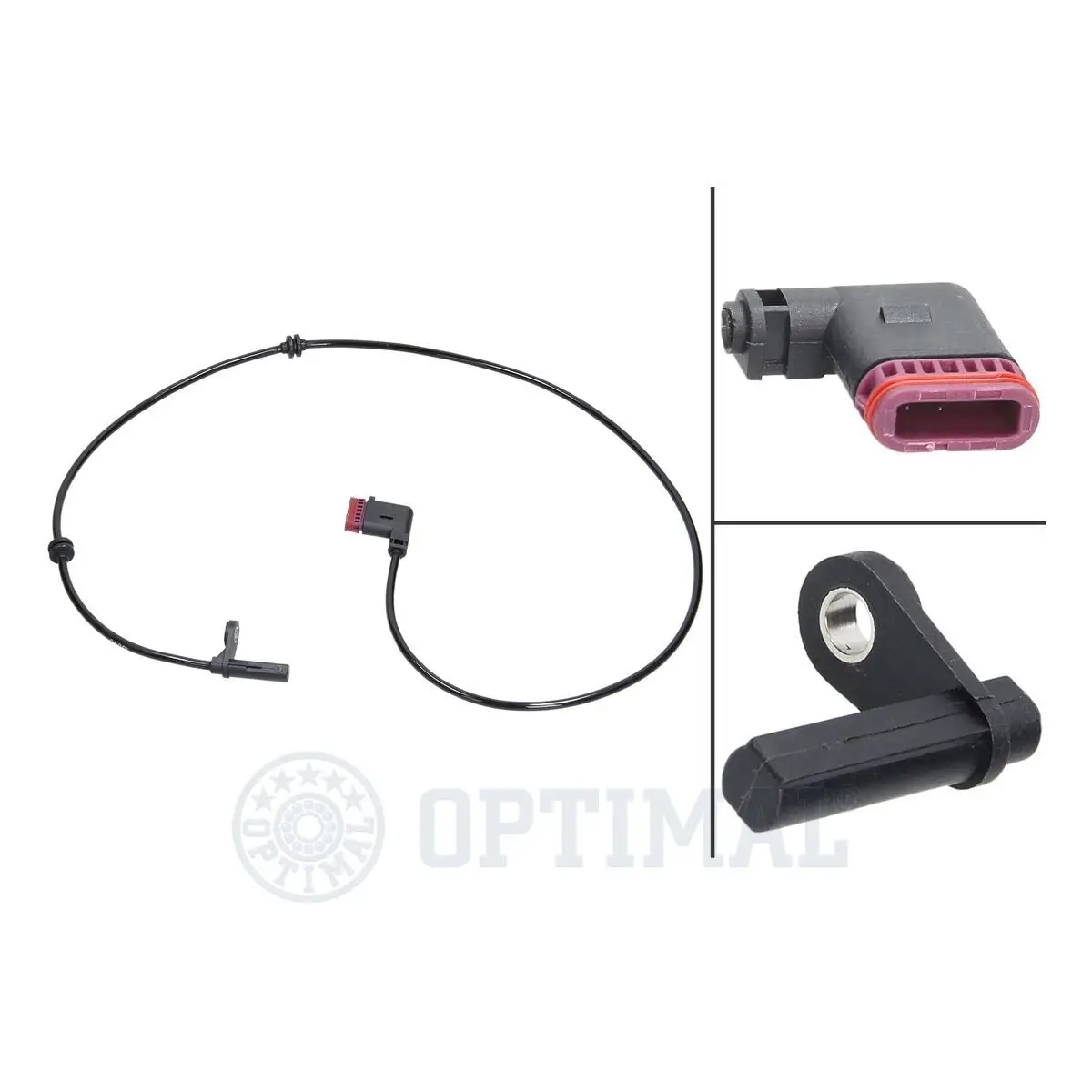 Sensor, Raddrehzahl Hinterachse OPTIMAL 06-S408