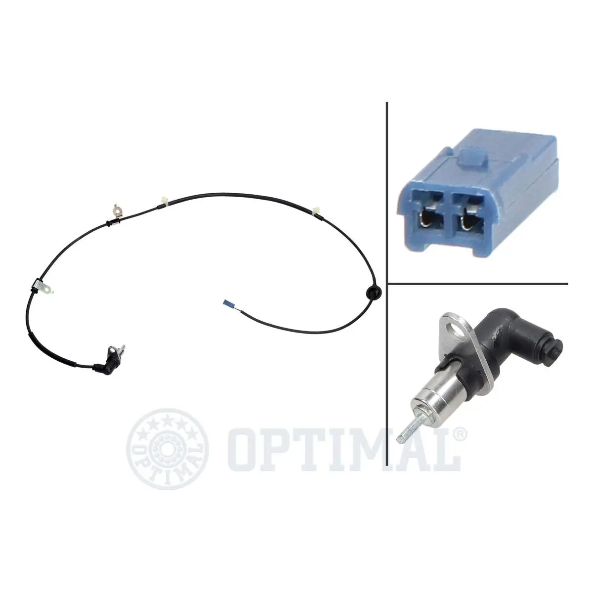 Sensor, Raddrehzahl Hinterachse links OPTIMAL 06-S458
