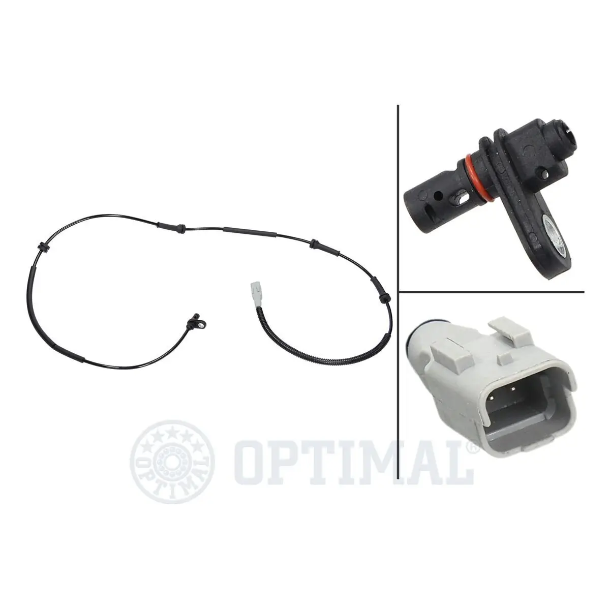 Sensor, Raddrehzahl Hinterachse OPTIMAL 06-S471