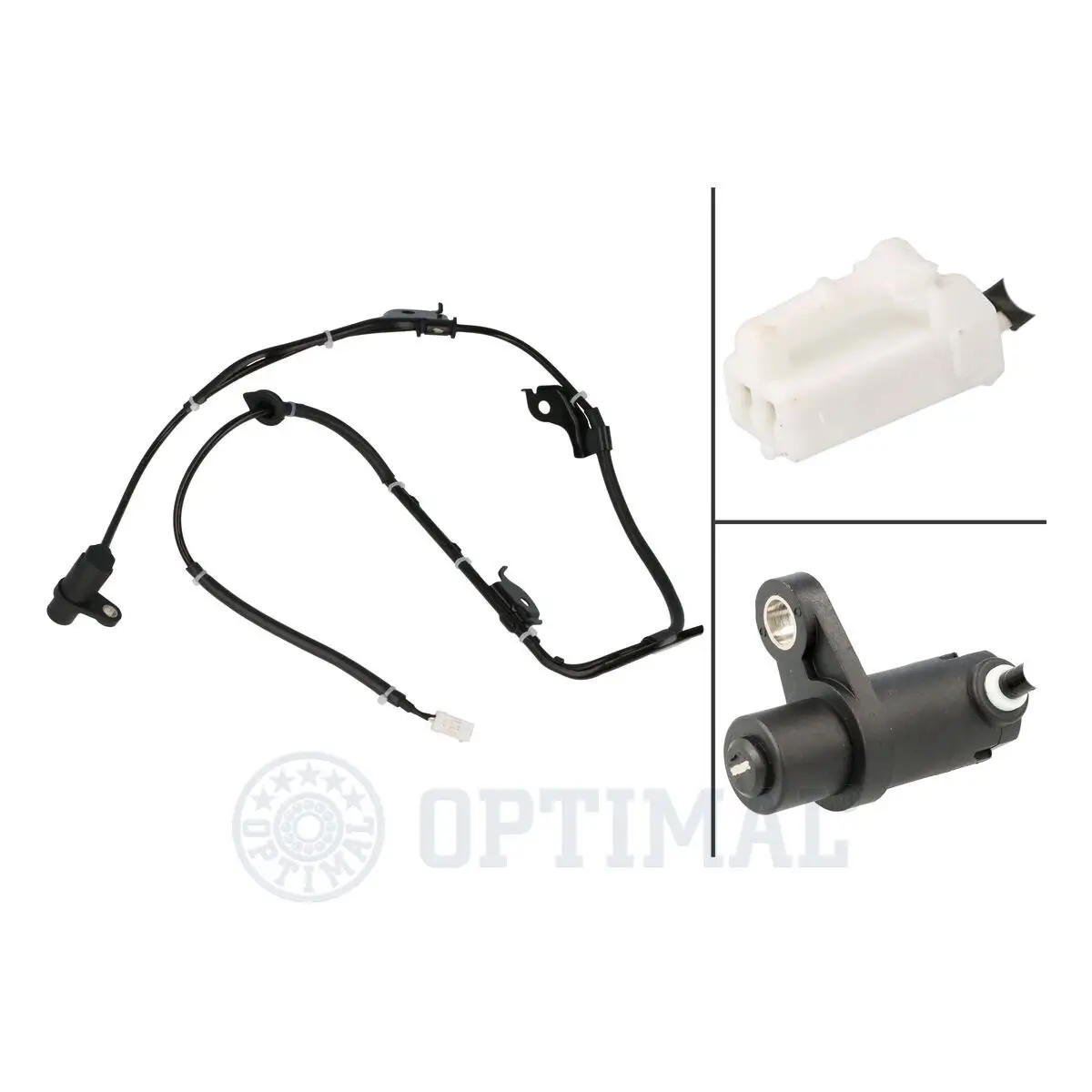 Sensor, Raddrehzahl Hinterachse links OPTIMAL 06-S682