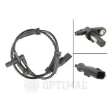 Sensor, Raddrehzahl Hinterachse OPTIMAL 06-S814