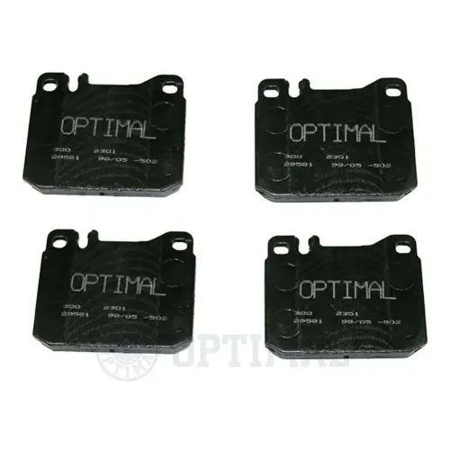 Bremsbelagsatz, Scheibenbremse Vorderachse OPTIMAL BP-02301 Bild Bremsbelagsatz, Scheibenbremse Vorderachse OPTIMAL BP-02301