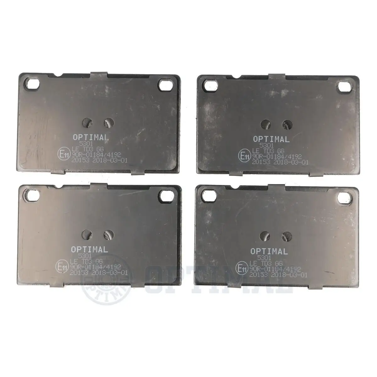Bremsbelagsatz, Scheibenbremse Vorderachse OPTIMAL BP-05301