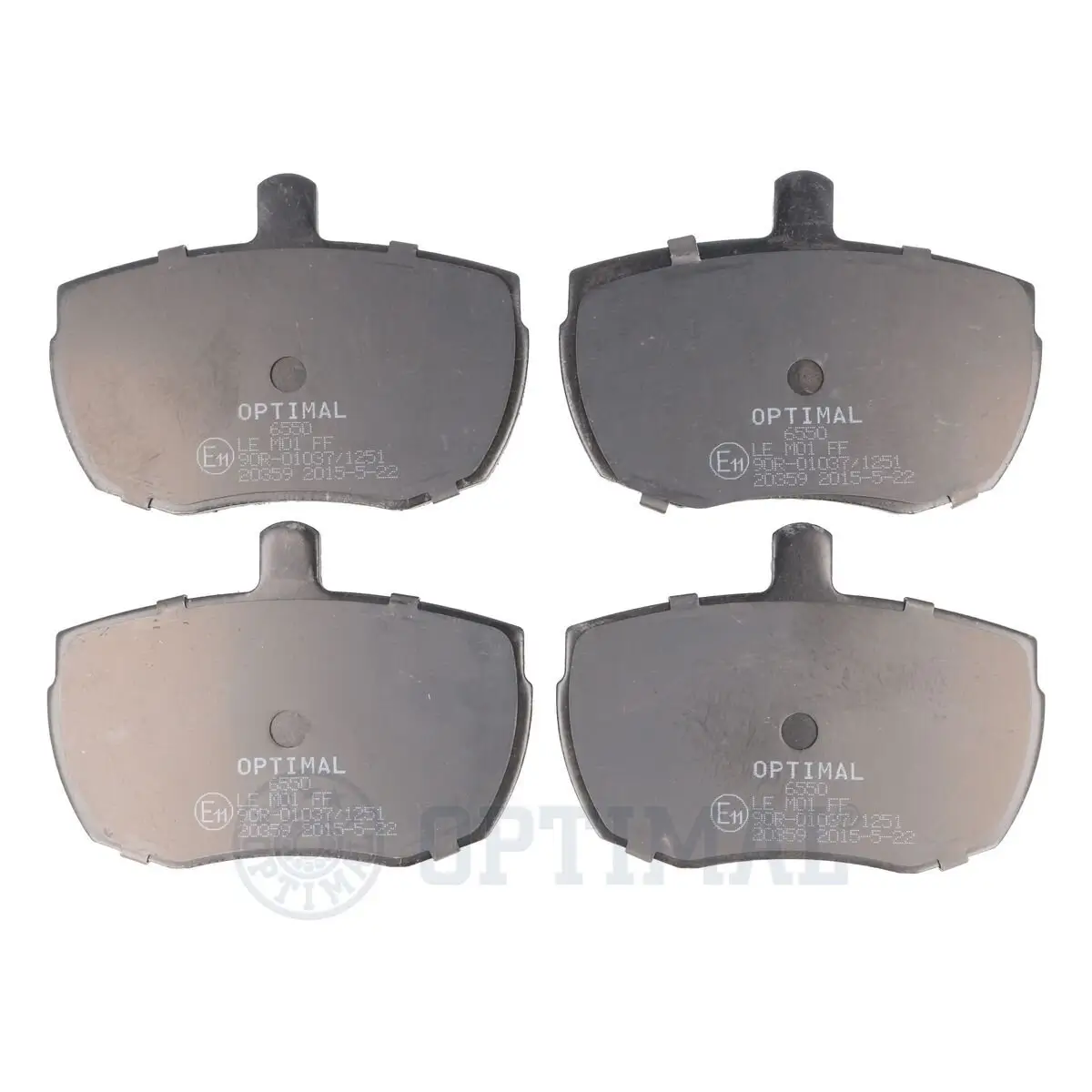 Bremsbelagsatz, Scheibenbremse Vorderachse OPTIMAL BP-06550